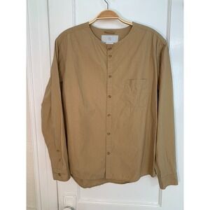 MUYA Nerd Shirt Japan Wide Boxy Cotton Button Down Cardigan Shirt / Size 2 (M/L)
